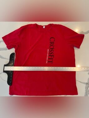 Men's Crossfit gym Red Graphic Tee